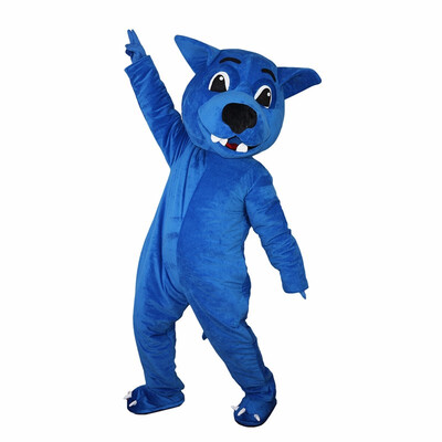 

LangtengBlue Wolf Leopard Dog Mascot Cartoon Costume Cosplay Party Halloween Christmas Festival Performance