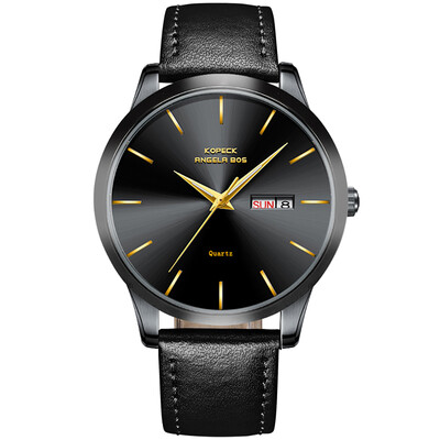 

Angela Bos 8019G Watch Men Quartz Movement Wrist Watch Waterproof Calendar Luminous Watch for Men