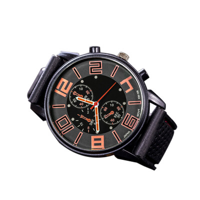 

Fashion Men Luxury Stainless Steel Quartz Sport Silicone Band Dial Wrist Watch White