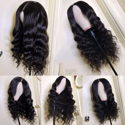 

Body Wavy Full Lace Brazilian Human Hair Wig Free Middle Part Virgin Remy Wave Full Lace Wig Preplucked With Baby Hair For Women