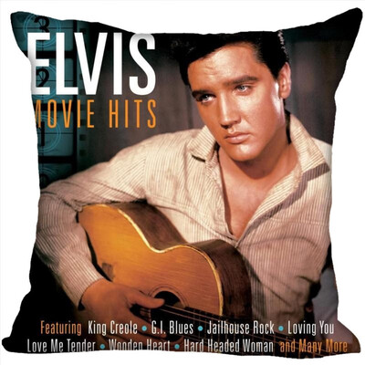 

Elvis Pillow Cover Bedroom Home Office Decorative Pillowcase Square Zipper Pillow Cases Satin Fabric No Fade