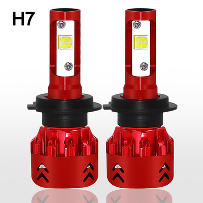 

1Pair Automobile 12V 60W Led Headlights Super Bright 9600lm Car Headlamps Fog Lights spotlight H1 H11 H4 H7 9006 Car Spot Lamp