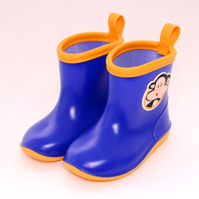 

PaulFrank big mouth monkey cute cartoon short tube waterproof men&women children rain boots PFR201 cartoon dark blue 28