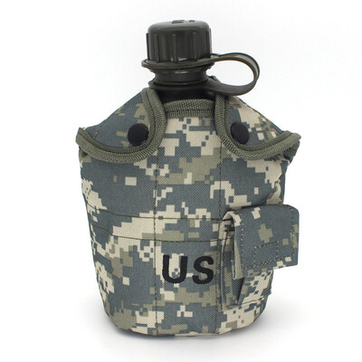 

1Pcs Camouflage Military Molle Tactical Water Bottle Bays Outlook Kettle Carrier Holder Hiking Bicycle Camping Sport Water Bag