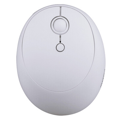 

Moiff CUTE Wireless Bluetooth Dual Mode Mouse Comfort Smart Mouse Desktop Notebook Office Boys&Girls Home Mouse White