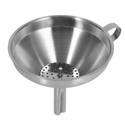 

12CM Stainless Steel Funnel Transferring of Liquid Fluid Dry Ingredients Powder