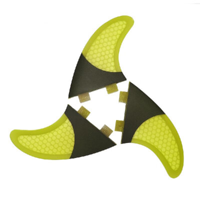 

Set of 3 Surfboard Fins Honeycomb Half Carbon Fiber Surf Board Fins G3 G5 G7