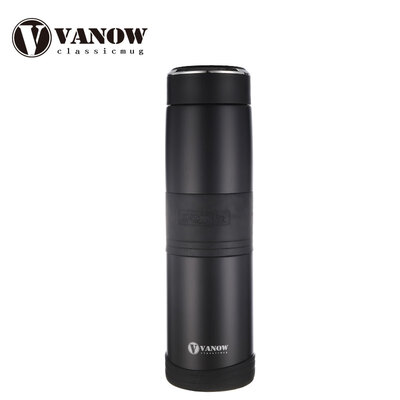 

British vanow mug men&women 316 stainless steel tea separation cups cups large capacity cups portable car cups 800ml business black
