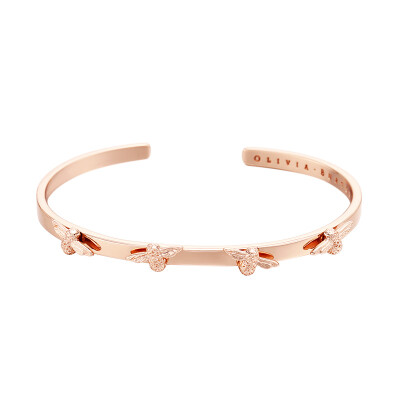 

Olivia burton bee bracelet female opening ob simple fashion niche bracelet personality net red temperament OBJ16AMB34