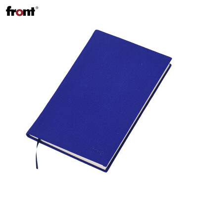 

front Portable C7 Writing Notebook Ruled Paper Diary Travel Journal Daily Notepad with Bookmark Ribbon Perfect for Business Office