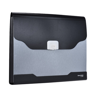 

13-Pockets A4 Size Expandable Accordion Document File Folder Organizer Expander Holder Bag with Buckle Closure