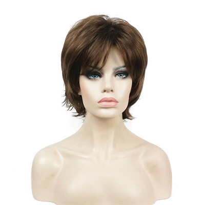 

StrongBeauty Short Layered Shaggy Copper Red Full Synthetic Wig Womens Wigs COLOUR CHOICES