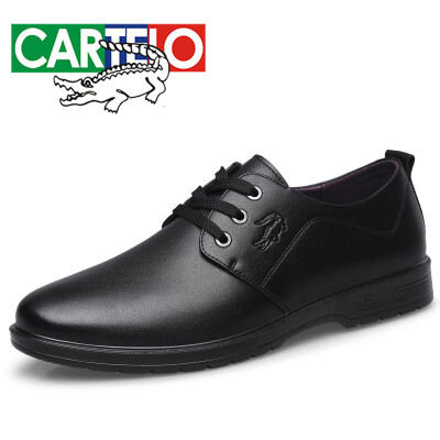 

Cartier crocodile CARTELO fashion trend wild tie low to help wear comfortable leather business shoes men 6201 black 40