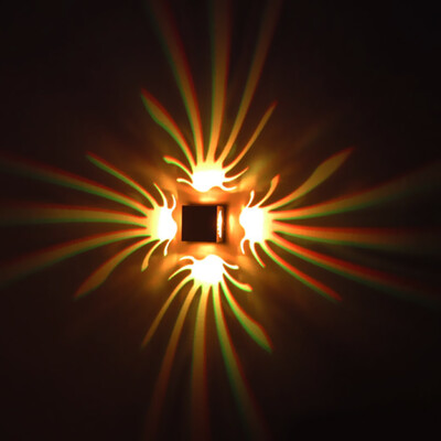 

AC 85 - 265V 3W 100LM Pteris LED Wall Lamp Bedroom Decorate Night Light