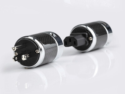 

Copper Colour CC audiophile US power plug Beryllium alloy rhodium plating IEC connectors