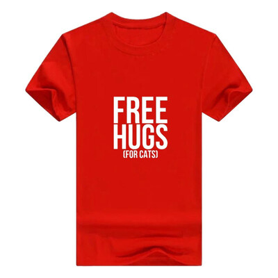 

Free Hugs For Cats Mens Printed T-Shirt