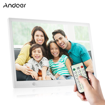 

Andoer 15 Inch Large Screen LED Digital Photo Frame Desktop Album 1280 800 HD Music Video eBook Clock Calendar Functions wit
