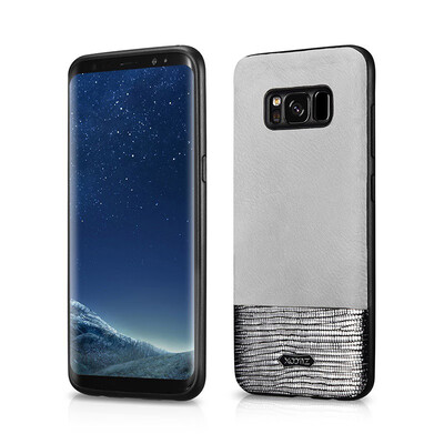 

XOOMZ for Samsung Galaxy S8 Phone Capa PU Leather Coated TPU Smartphone Back Case Cover for Samsung Galaxy S 8 G950 Bag - Black