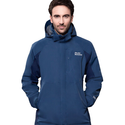 

El Monte ALPINT MOUNTAIN Jackets Men&Women Couples FallWinter Three-in-One Jackets Fleece Warm Two-piece 630-619 Gray Blue XL