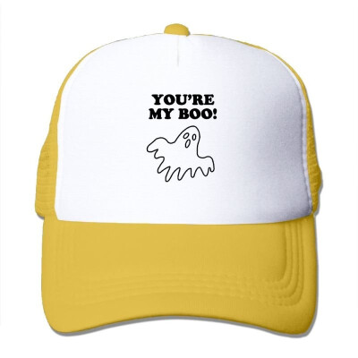 

Youre My Boo Halloween Summer Sun Protection Mesh Cap Baseball Hat Cap Adjustable