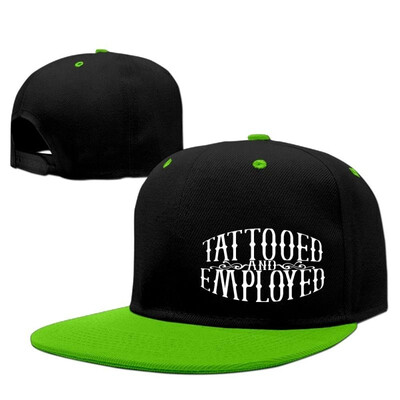 

Tattooed And Employed Hip Hop Baseball Caps Comfortable Flat Bill Plain Snapback Hats Red