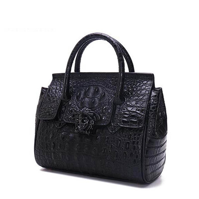 

SUWERER 2019 New Superior cowhide genuine leather women bags Embossed crocodile pattern Fashion luxury tote women leather bag