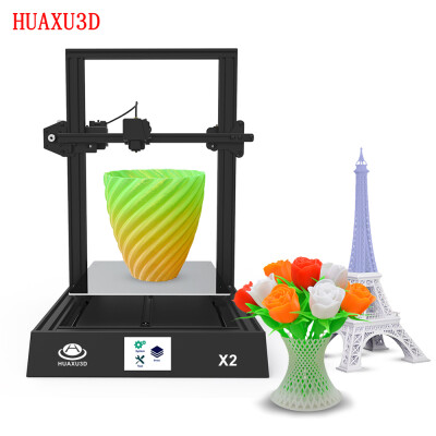 

HUAXU3D X2 High Precision Desktop 3D Printer 300300400mm Printing Size Easy Assembly with Heatbed Touchscreen Display Support Re