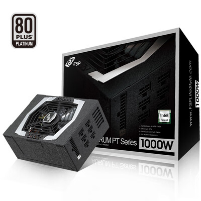 

Full Han FSP rated 1000W AURUM PT 1000 full-mode power supply white gold certification efficiency up to 92 stable current E-Sync design