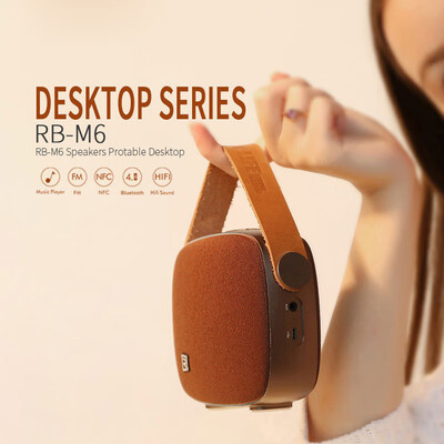 

Remax Portable Speaker Desktop Bluetooth Loud Support AUX MP3Music Player Handsfree Talking For Smartphone Laptop RB-M6