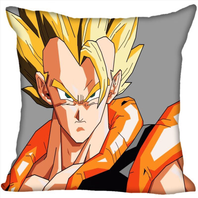 

Dragon Ball Z Pillow Cover Bedroom Home Office Decorative Pillowcase Square Zipper Pillow Cases Satin Fabric No Fade