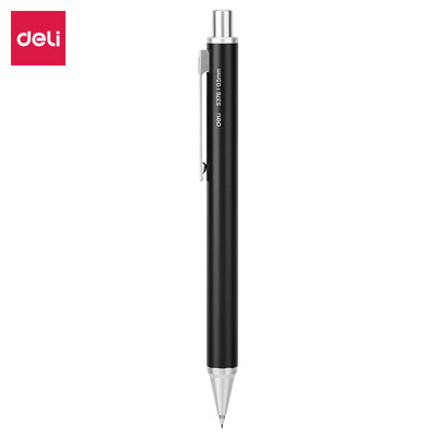 

Deli deli 05mm metal activity automatic pencil single simple black DL-S376