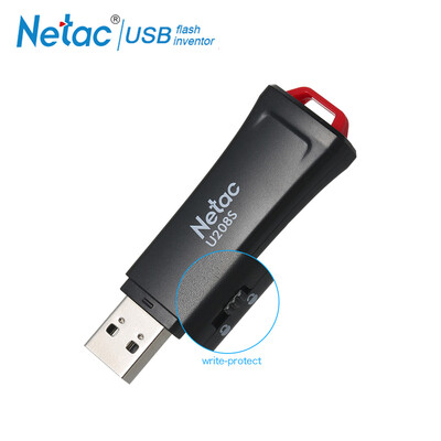 

Netac 16GB USB Flash Drive 20 Pendrive 32GB USB Stick With Write Protect Encrypted Memory Black Pen Drive Plastic U208S U Disk