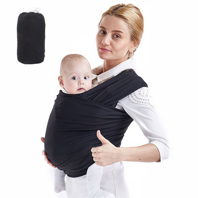 

Baby Wrap Carrier Stretchy Baby Sling Infant Carrier Nursing Cover For Infant Toddler Up to33 lbs Baby Shower Gift Rose