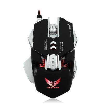 

ZERODATE X300GY USB Wired Competitive Gaming Mouse Mechanical Game Mice Adjustable 3200DPI 7 Programmable Buttons LED Lighting Eff