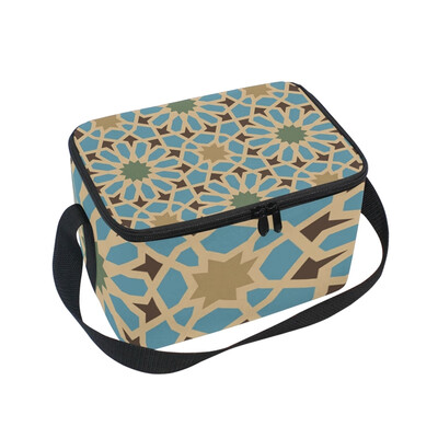 

ALAZA Insulated Lunch Box Roma Decorative Pattern8 Lunch Bag for Men Women Portable Tote Bag Cooler Bag