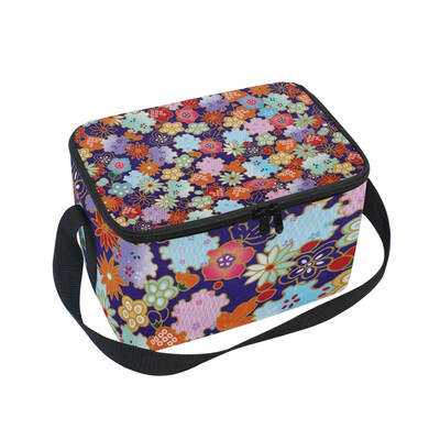 

ALAZA Lunch Box Insulated Japanese Origami Paper Lunch Bag Large Cooler Tote Bagfor Men Women