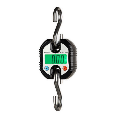 

WeiHeng Mini Portable Electronic Scale Digital Luggage Scale Fish Scale with Zero Tracking&Tare Function 150kg Double-range Sc