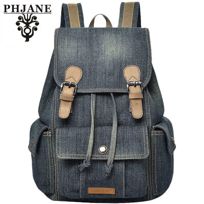 

PHJANE Vintage Canvas Backpack Casual Shoulder Bag Large Capacity Rucksack for Men&Women