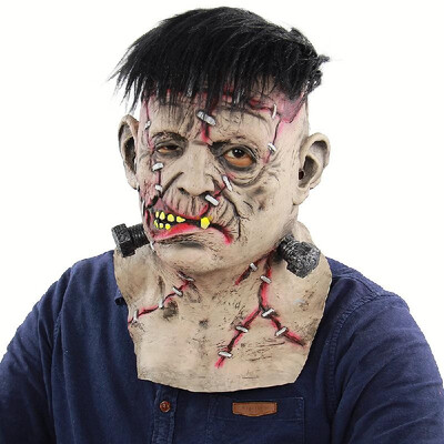 

Latex Full Head Neck Toothy Bloody Freak Mask Scary Creepy Mask for Halloween Masquerade Costume Cosplay Party Props