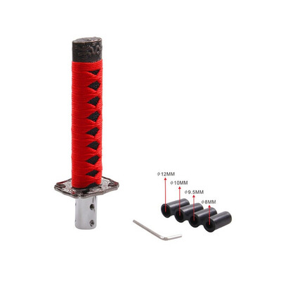 

Universal Gear Shift Knob Shifter Katana Metal BlackRed 15cm Samurai Sword