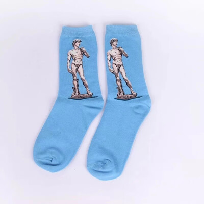 

Aa-shop Men Women Art Color Mid tube Socks