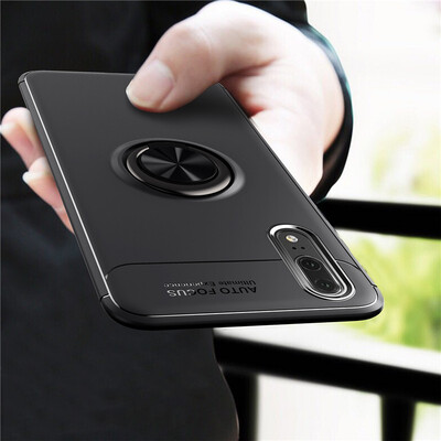 

Magnetic Ring Bracket Phone Case for Xiaomi Redmi Note 6 Pro Soft TPU Silicone Shockproof Back Cover