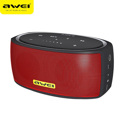 

AWEI Y210 NFC mini portable bluetooth speaker desktop wireless speaker with TF AUX usb connect two devices 2200mAh 6w