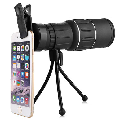 

Portable Water-resistant 16 X 52mm Monocular Telescope with Mobile Phone Clip