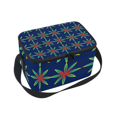 

ALAZA Insulated Lunch Box Bohemia Style Pattern Lunch Bag for Men Women Portable Tote Bag Cooler Bag