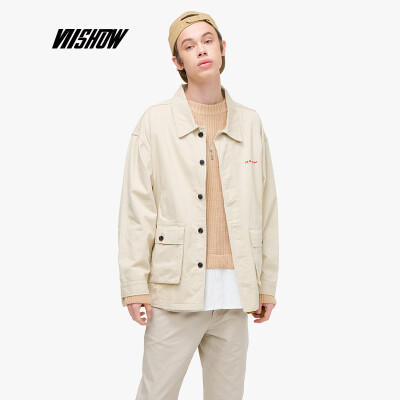 

Weixiu viishow 2019 spring new jacket mens tide brand youth jacket empty pine youth clothes square collar JC1168191 khaki