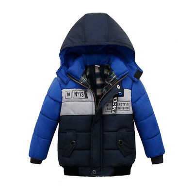 

Toddler Baby Boys Jackets 2018 Autumn Winter Jacket For Boys Coat Kids Hooded Warm Cotton Outerwear Coat Winter Children Jacket