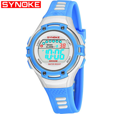 

SYNOKE 9728 Children Watch Sport Watch Luminous Alarm Digital Waterproof Wrist Watch kid Watch