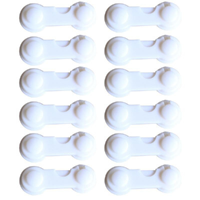 

12Pcs Child Security Protective Device Kids Box Drawer Cupboard Cabinet Wardrobe Door Fridge Safety Lock Safety Buckle