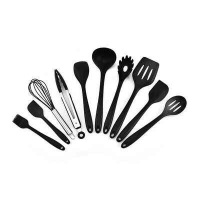 

NeillieN Silica gel kitchenware set 10 sets of silica gel kitchenware 10 sets of scraper shovel spoon oil brush food clip etc